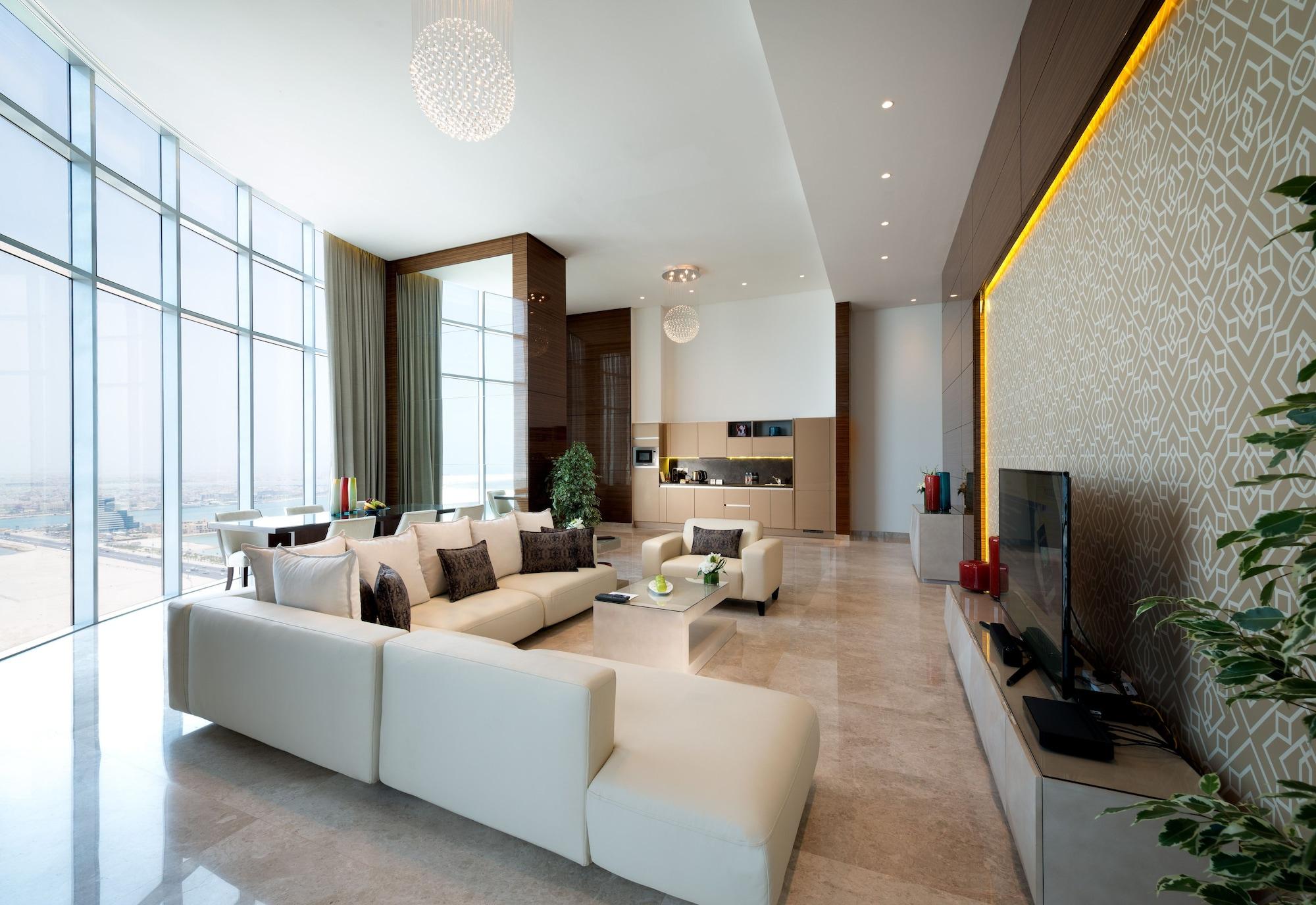 Fraser Suites Diplomatic Area Bahrain Manama Exterior foto Interior of a typical apartment