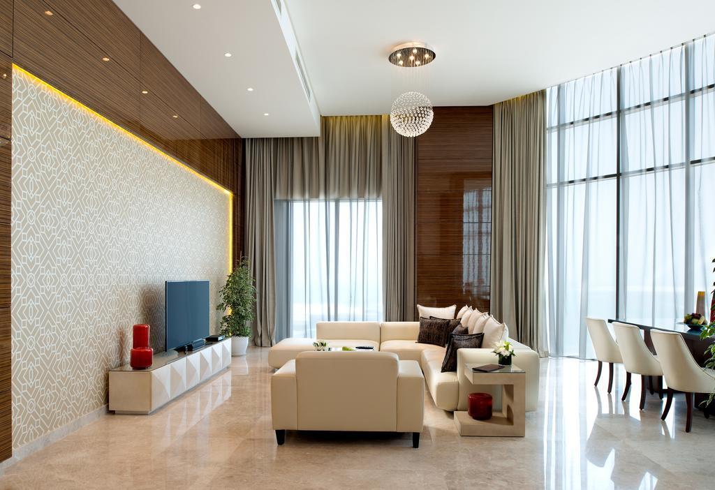 Fraser Suites Diplomatic Area Bahrain Manama Exterior foto A living room
