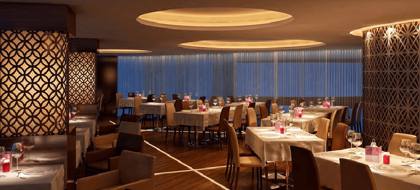 Fraser Suites Diplomatic Area Bahrain Manama Exterior foto The restaurant